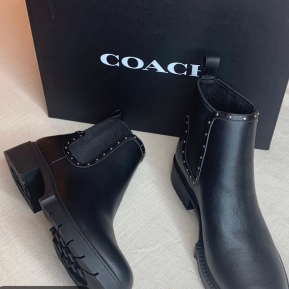 New Coach LORY LEATHER BOOTIE - Picture 2 of 9